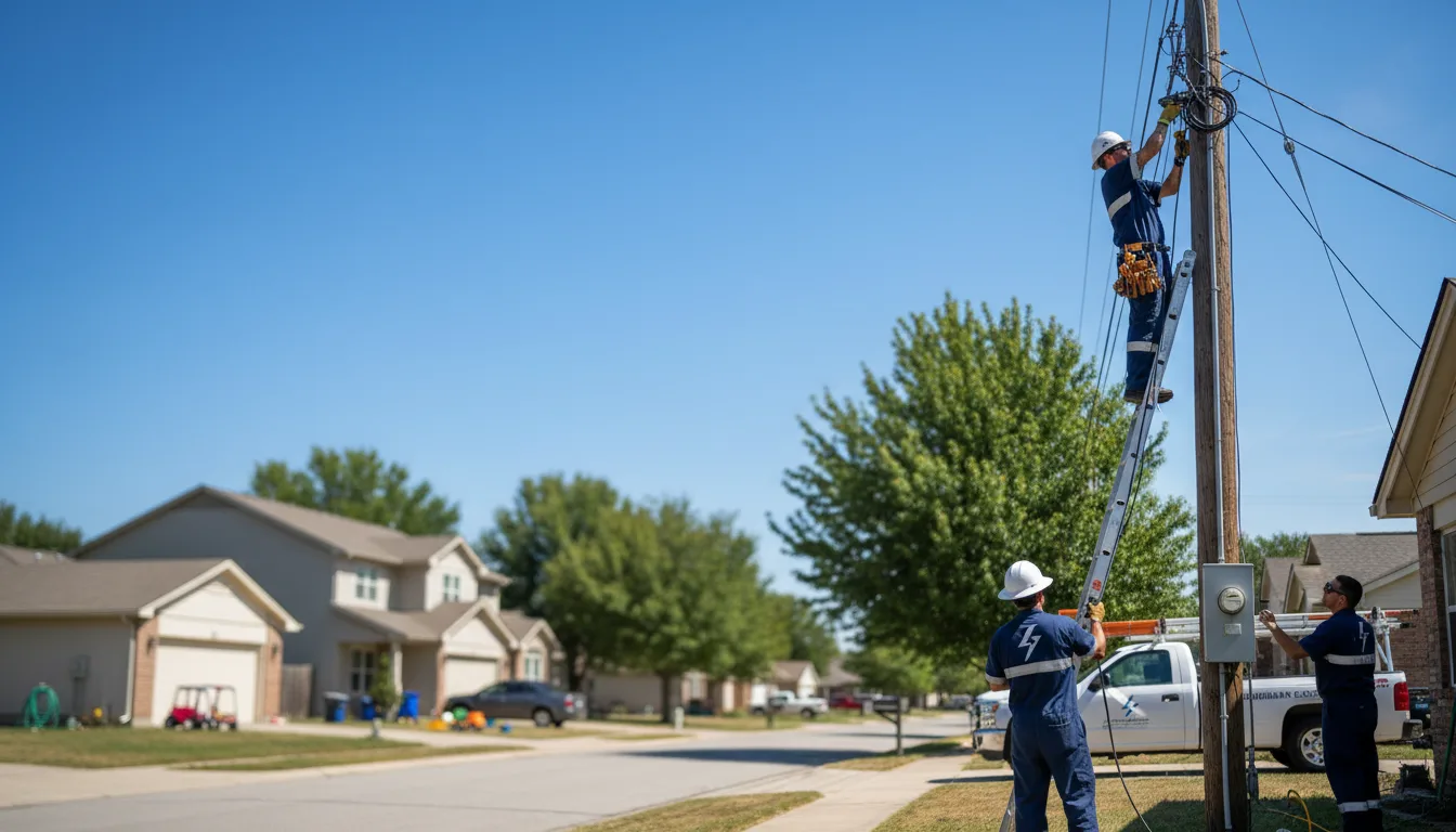 Residential electrician providing installation services in Linton, IN